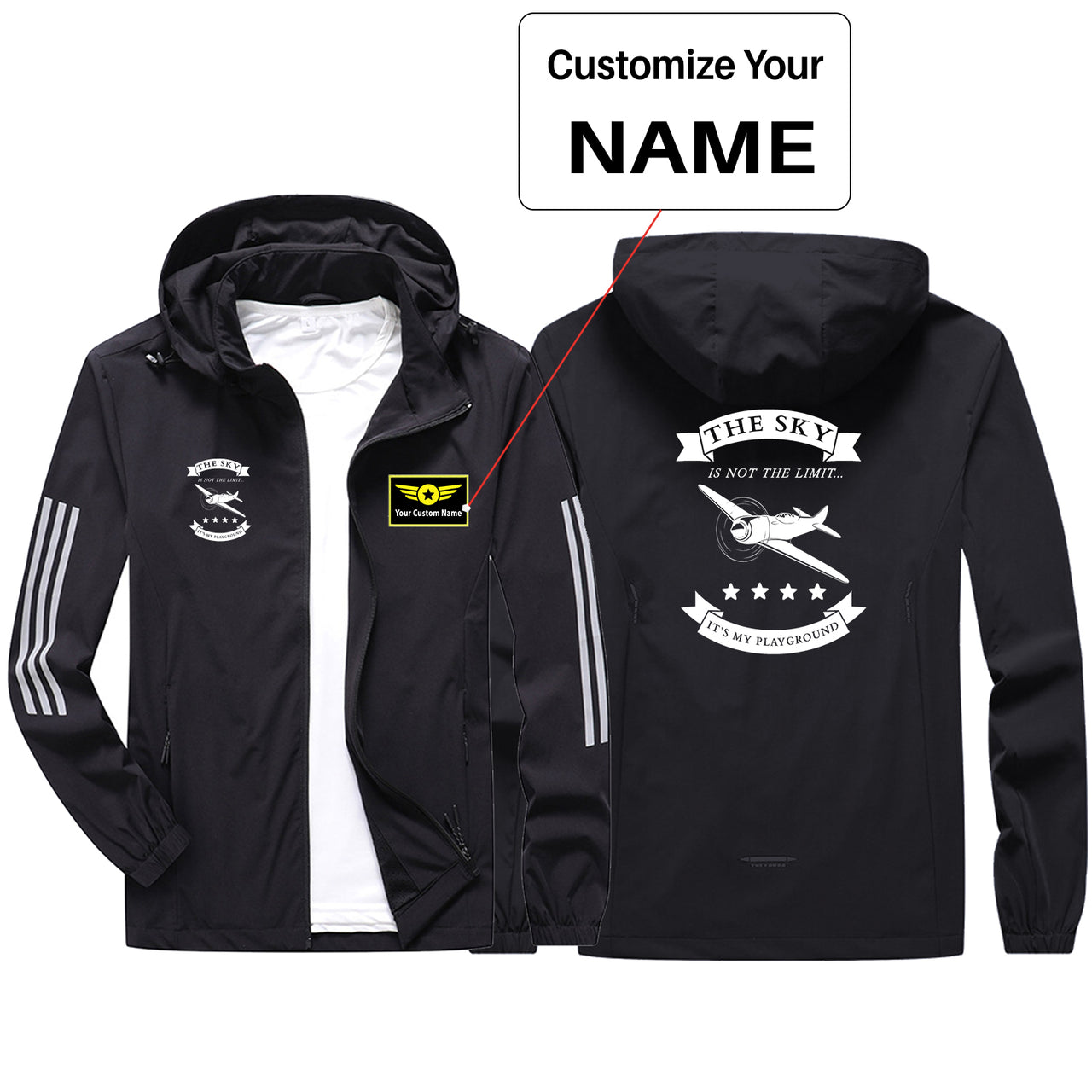 The Sky is not the limit, It's my playground Sport & Running Jackets