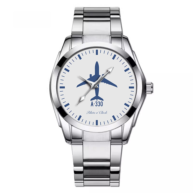 Airbus A330 Designed Stainless Steel Band Watches