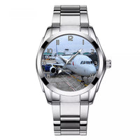 Thumbnail for American Airlines A321 Designed Stainless Steel Band Watches