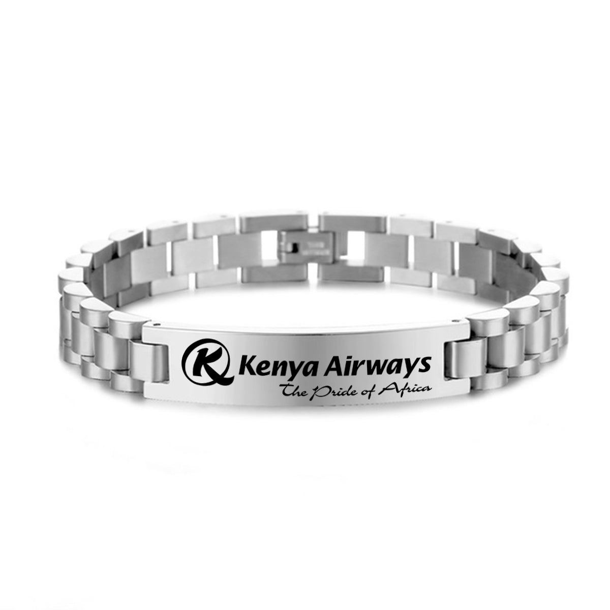 Kenya Airways Designed Stainless Steel Chain Bracelets