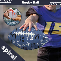 Thumbnail for Fly Be Free Blue Designed Rugby