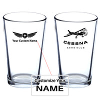 Thumbnail for Cessna Aeroclub Designed Beer & Water Glasses
