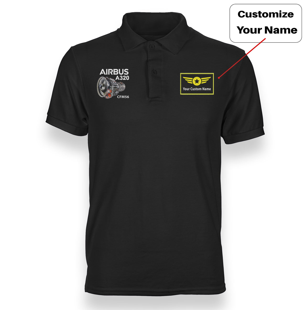 Airbus A320 & CFM56 Engine Designed "WOMEN" Polo T-Shirts