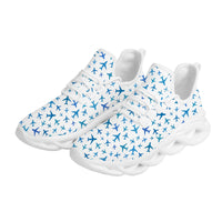 Thumbnail for Many Airplanes White Designed Sports Running Jogging Shoes