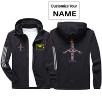 Thumbnail for Airplane Shape Aviation Alphabet Sport & Running Jackets