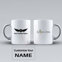 Thumbnail for Air Traffic Control Designed Ceramic White Mugs