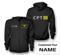 Thumbnail for CPT & 4 Lines Designed Zipped Hoodies