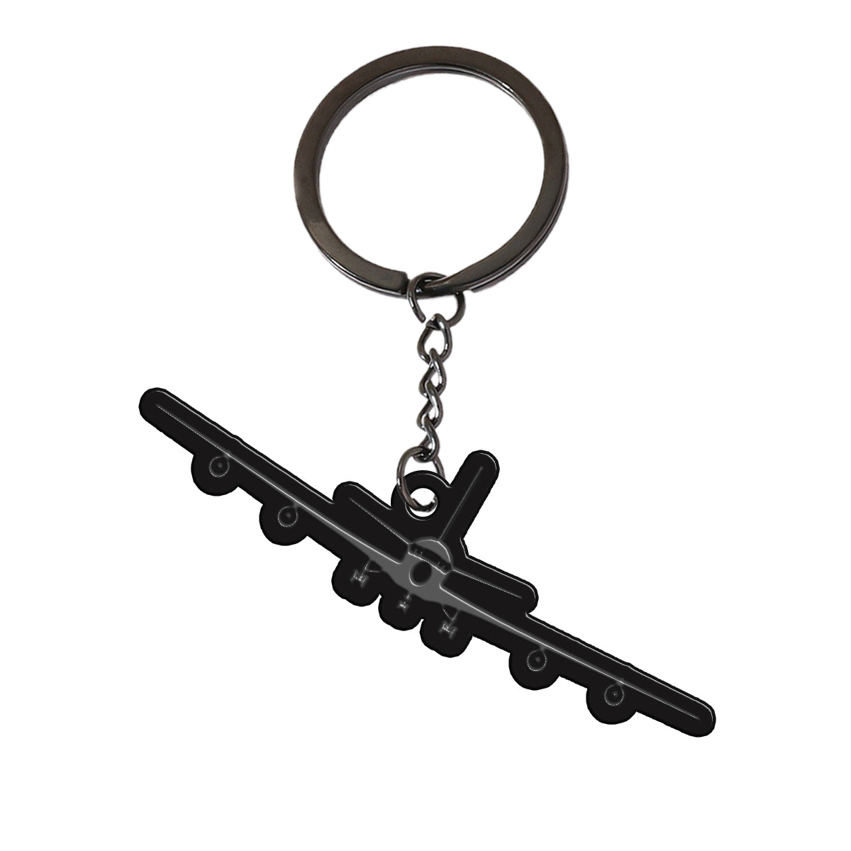 Boeing 707 Silhouette Designed Hollow Key Chains