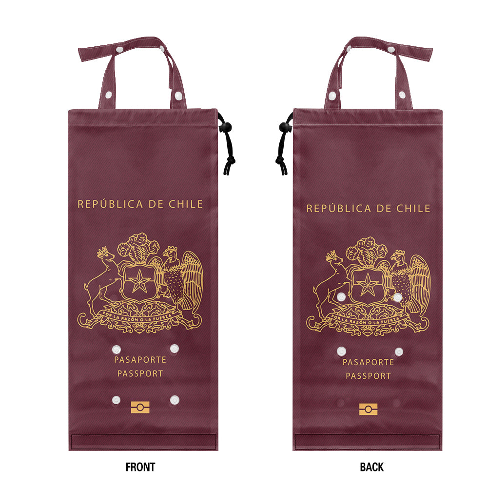 Chile Passport Designed Car Folding Garbage Bags