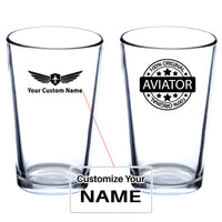 Thumbnail for %100 Original Aviator Designed Beer & Water Glasses