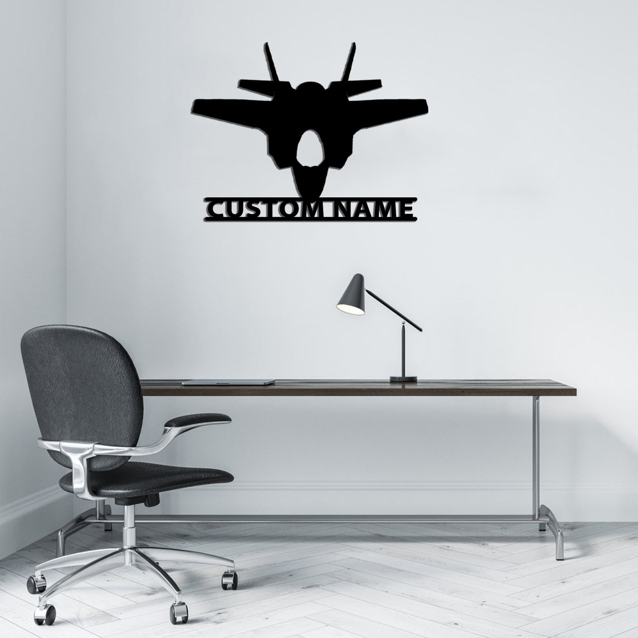 Fighter Jet 35 Silhouette Designed Wall Metal Signs