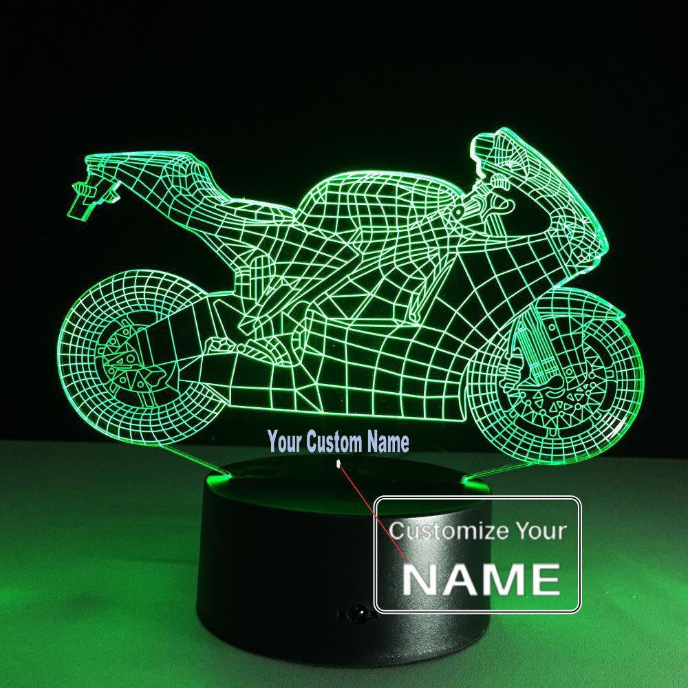 3D Super Sport Motorcycle Designed Night Lamp