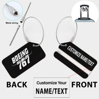 Thumbnail for Amazing Boeing 767 Designed Fashion Metal Luggage Tags