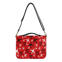 Thumbnail for Fly Be Free Red 2 Designed PU Accessories Bags Strap Style