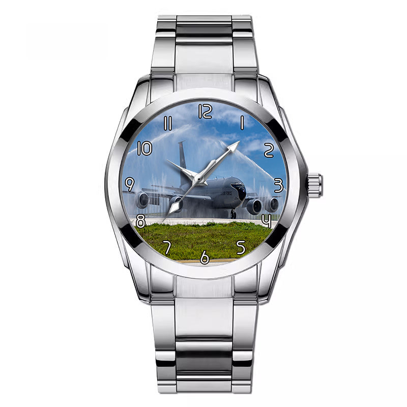 US Air Force Big Jet Designed Stainless Steel Band Watches