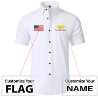 Thumbnail for Custom Flag &Custom Name (Special US Air Force) Design Super Quality Short Sleeve Shirts