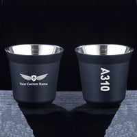 Thumbnail for A310 Text Designed Double Wall Stainless Steel Coffee Mugs