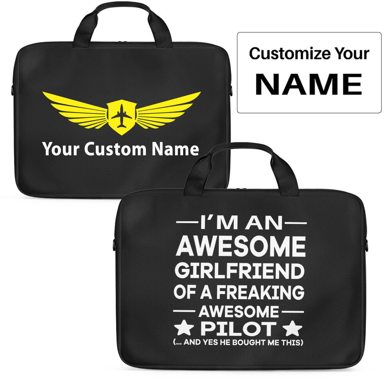 I am an Awesome Girlfriend Designed Laptop & Tablet Bags