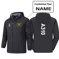 Thumbnail for A310 Text Designed Rain Jackets & Windbreakers