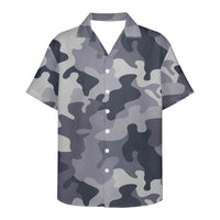 Thumbnail for Military Camouflage Army Gray Designed 3D Hawaiian Shirts