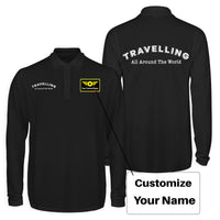 Thumbnail for Travelling All Around The World Designed Long Sleeve Polo T-Shirts (Double-Side)