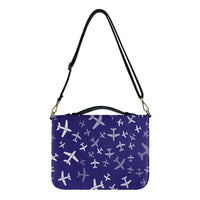 Thumbnail for Different Sizes Seamless Airplanes Designed PU Accessories Bags Strap Style