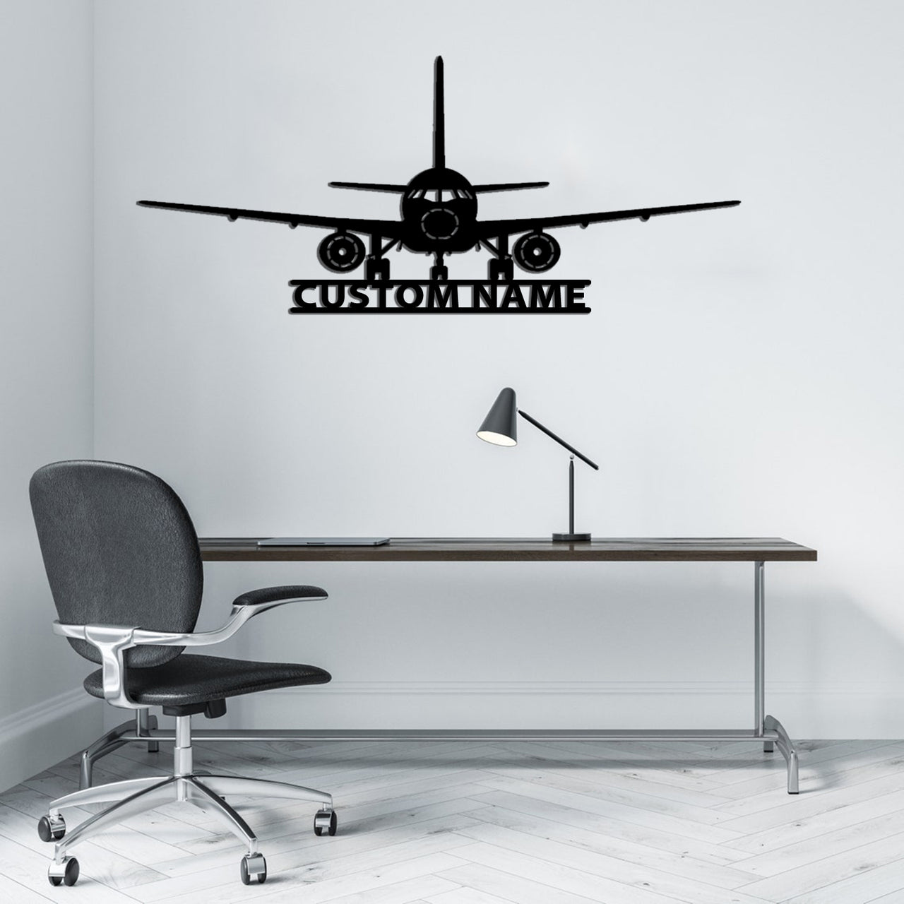 Sukhoi Superjet 100 Silhouette Designed Wall Metal Signs