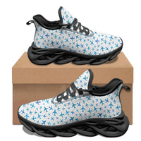 Thumbnail for Many Airplanes White Designed Sports Running Jogging Shoes