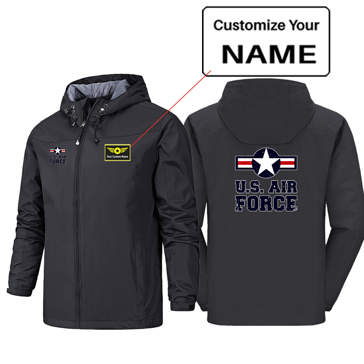 US Air Force Designed Rain Jackets & Windbreakers