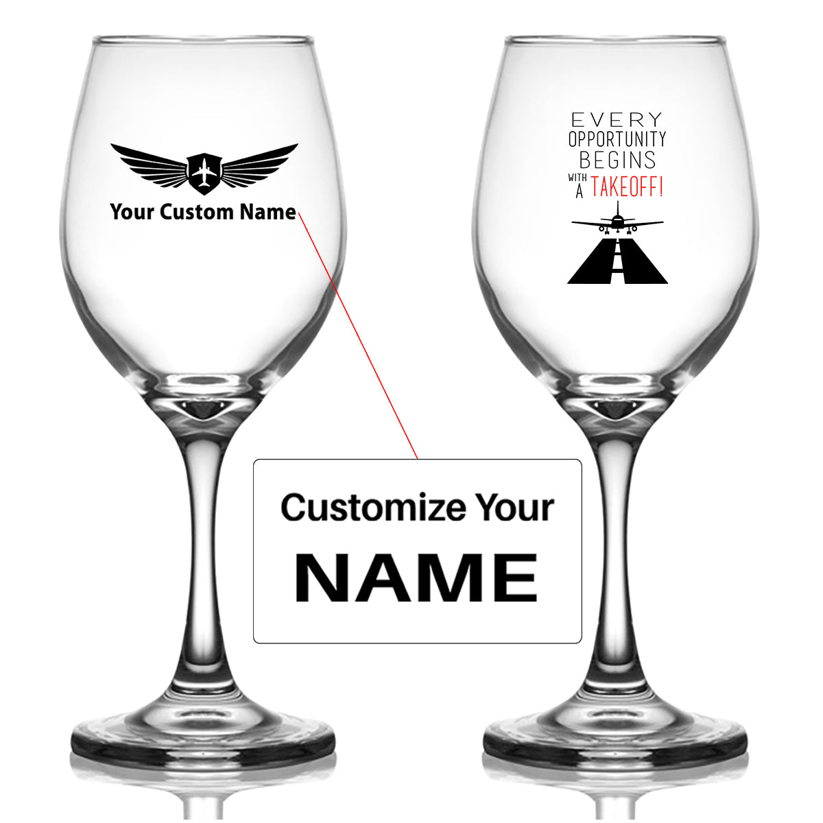 Every Opportunity Designed Wine Glasses