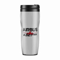 Thumbnail for Amazing Airbus A321neo Designed Plastic Travel Mugs