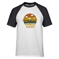 Thumbnail for Retro Airbus A330 Designed Raglan T-Shirts