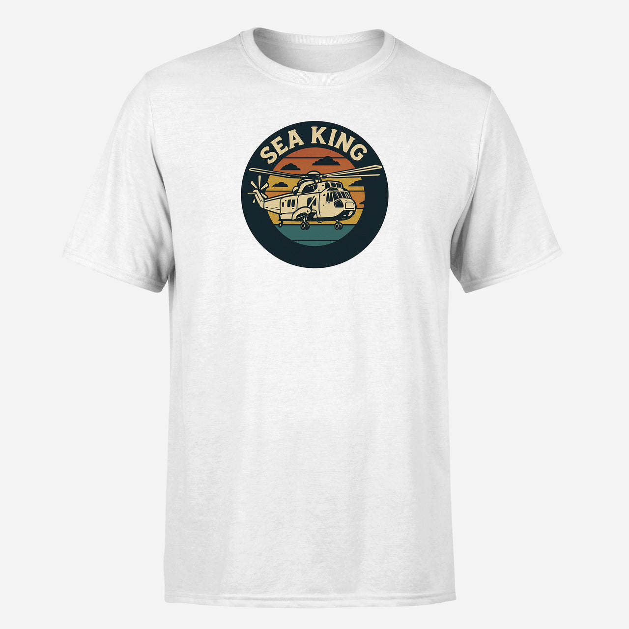 Sea King Helicopter Design Super Quality T-Shirts