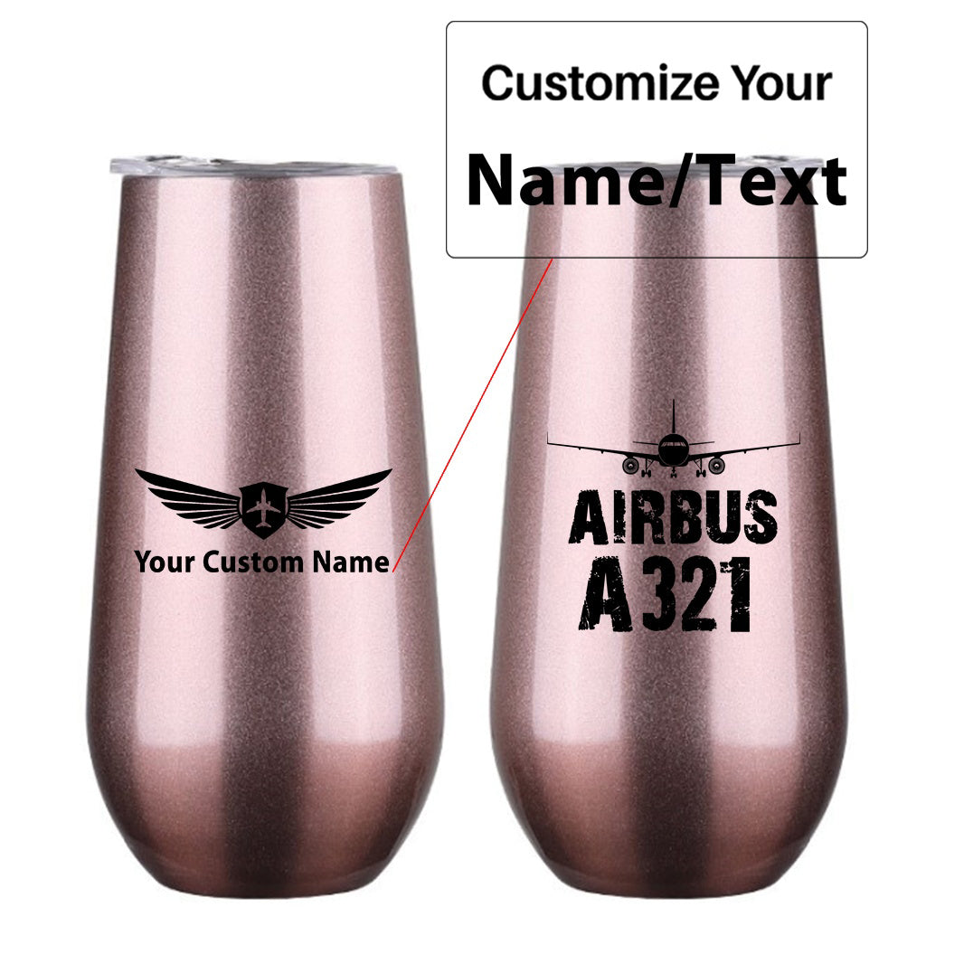 Airbus A321 & Plane Designed 6oz Egg Cups