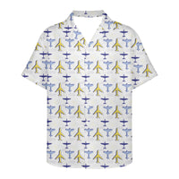 Thumbnail for Very Colourful Airplanes Designed 3D Hawaiian Shirts
