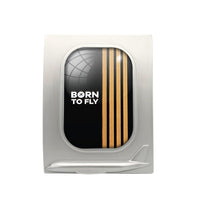 Thumbnail for Born To Fly & Pilot Epaulettes (4 Lines) Designed Airplane Window Photo Frame