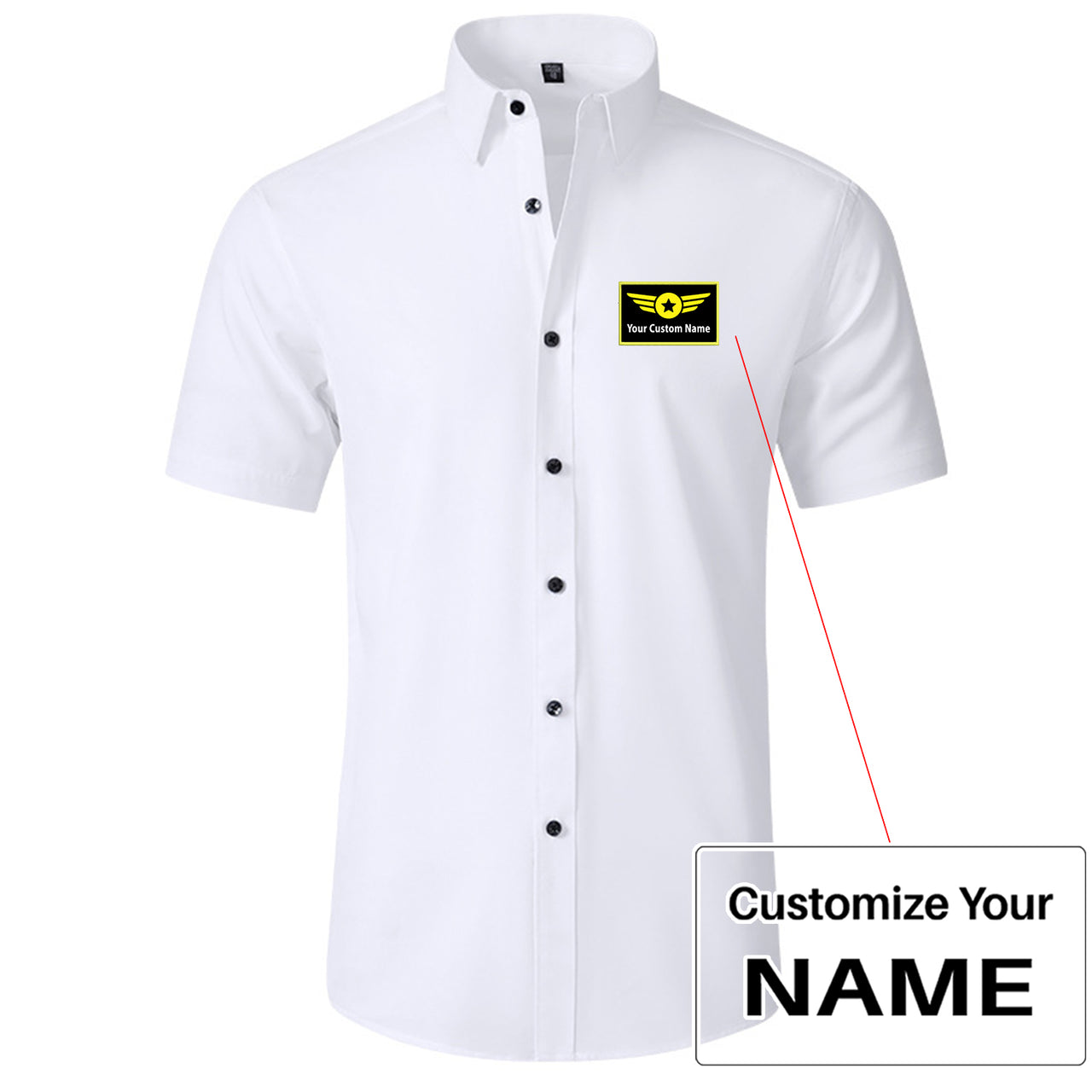 Custom Name (Special Badge) Design Super Quality Short Sleeve Shirts