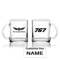 Thumbnail for 767 Flat Text Designed Coffee & Tea Glasses
