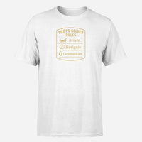 Thumbnail for Pilot's Golden Rules Design Super Quality T-Shirts
