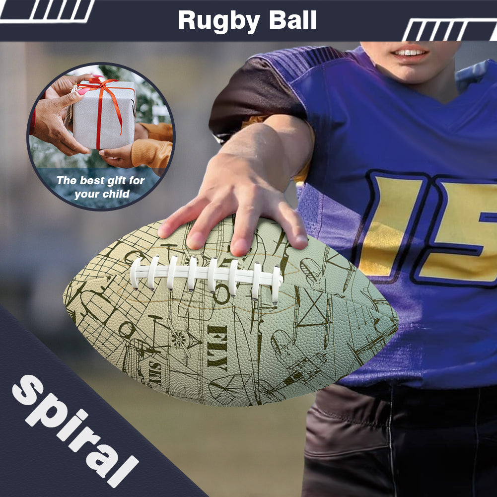 Retro Airplanes & Text Designed Rugby