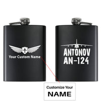 Thumbnail for Antonov AN-124 & Plane Designed Stainless Steel Hip Flasks