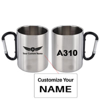 Thumbnail for A310 Flat Text Designed Stainless Steel Outdoors Mugs
