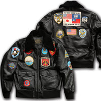 Thumbnail for Genuine Leather TOP GUN TOPGUN Maverick Style Pilot Jackets