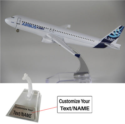 Airbus A320 (Original Livery) Airplane Model (16CM) aviation themed 16-18cm scale model aircraft, diecast metal.