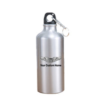 Thumbnail for Custom Name (Military Badge) aviation design on thermos, vacuum-insulated.