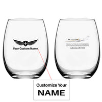 Thumbnail for The Bombardier Learjet 75 Designed Water & Drink Glasses