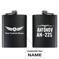 Thumbnail for Antonov AN-225 & Plane Designed Stainless Steel Hip Flasks