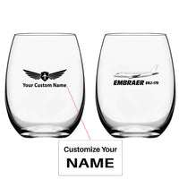 Thumbnail for The Embraer ERJ-175 Designed Water & Drink Glasses