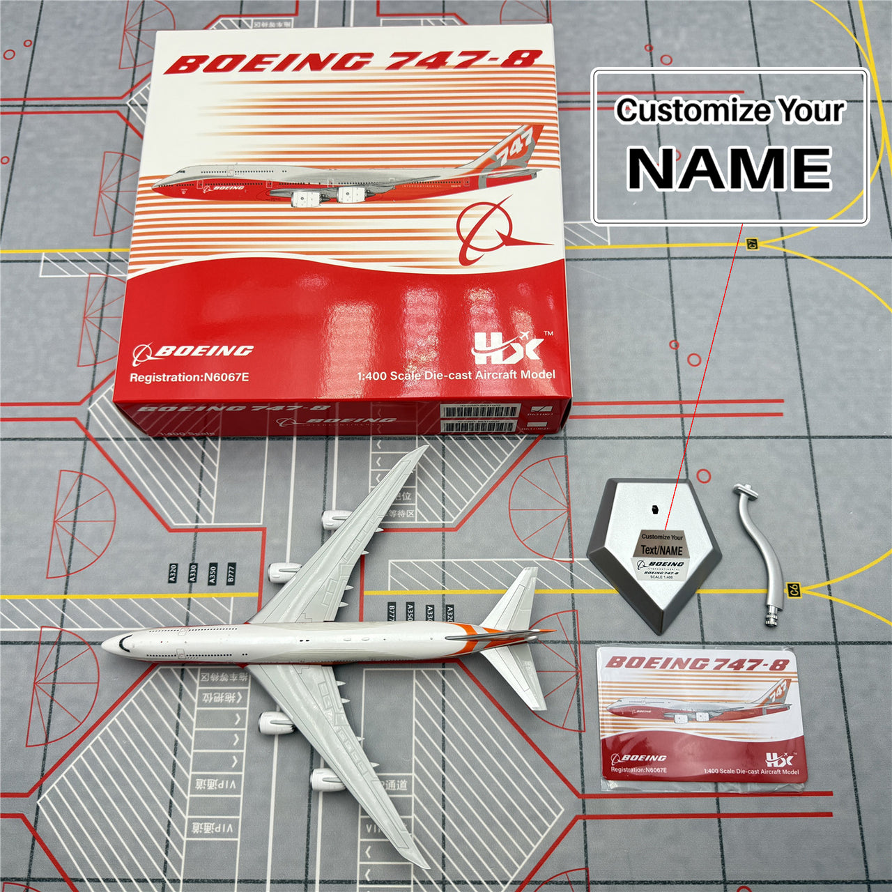 Boeing original factory B747-8 Airplane Model (1/400 Scale)