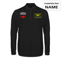 Thumbnail for The Need For Speed Designed Long Sleeve Polo T-Shirts